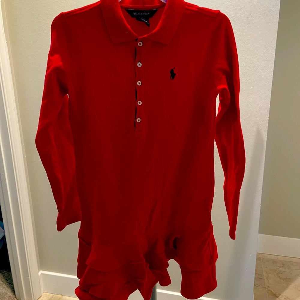 Red Ralph Lauren polo dress